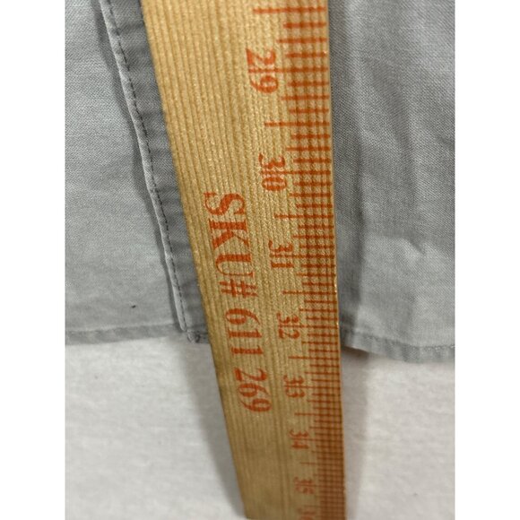 L.L.Bean Mens Traditional Fit Gray Button-Up Shirt Size L -REG100% Cotton - Picture 6 of 10